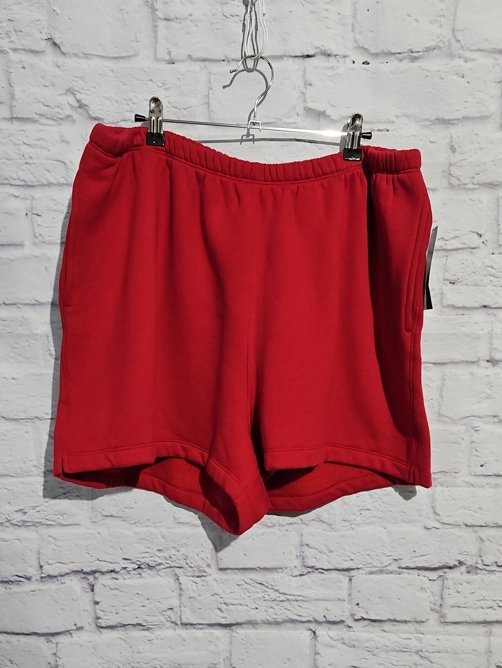wild fable Red Elastic-Waist Sport Shorts